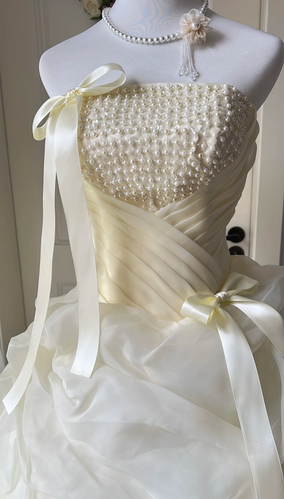 Charming Ball Gown Strapless Tiered Evening Dress Sweet 16th Dress Birthday Party Gown       D5354