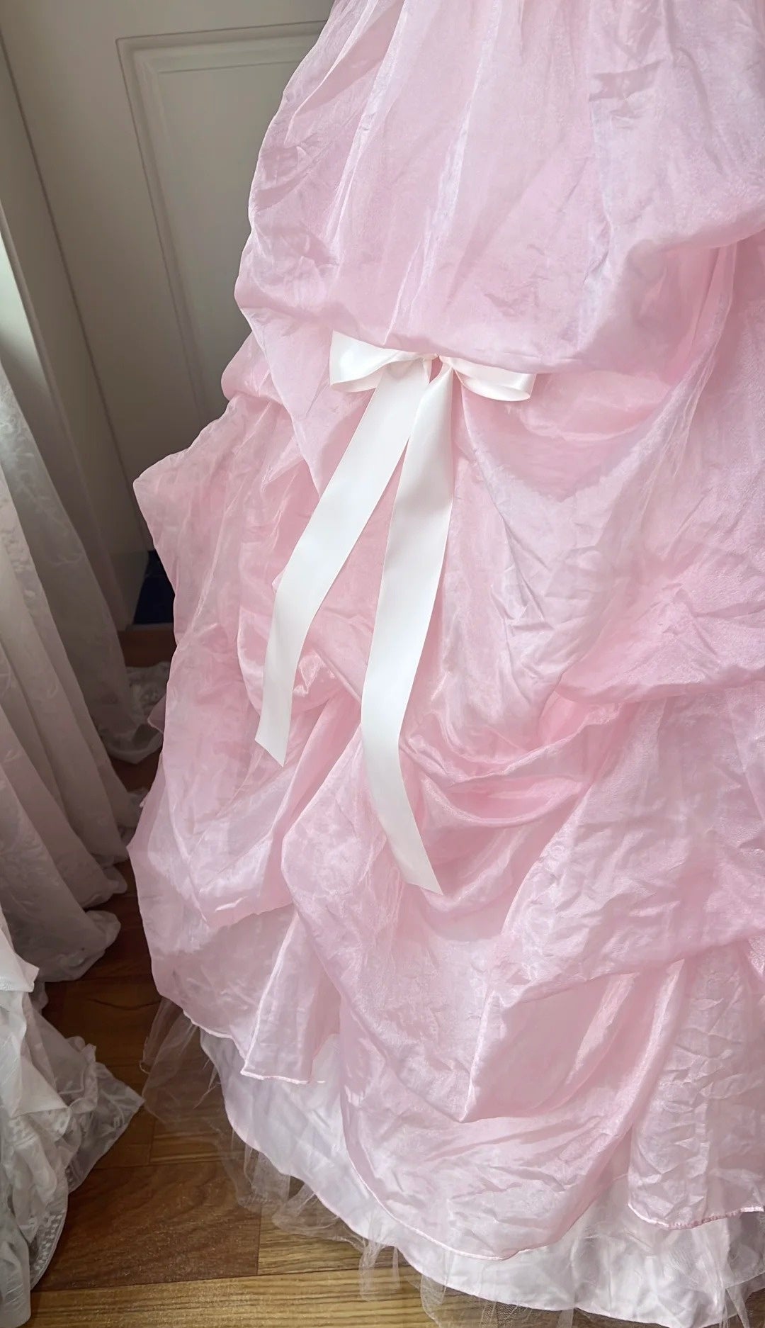 Atemberaubendes Ballkleid, trägerlos, gestuft, Abendkleid, Sweet 16 Kleid, Geburtstagspartykleid D5355