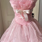 Atemberaubendes Ballkleid, trägerlos, gestuft, Abendkleid, Sweet 16 Kleid, Geburtstagspartykleid D5355