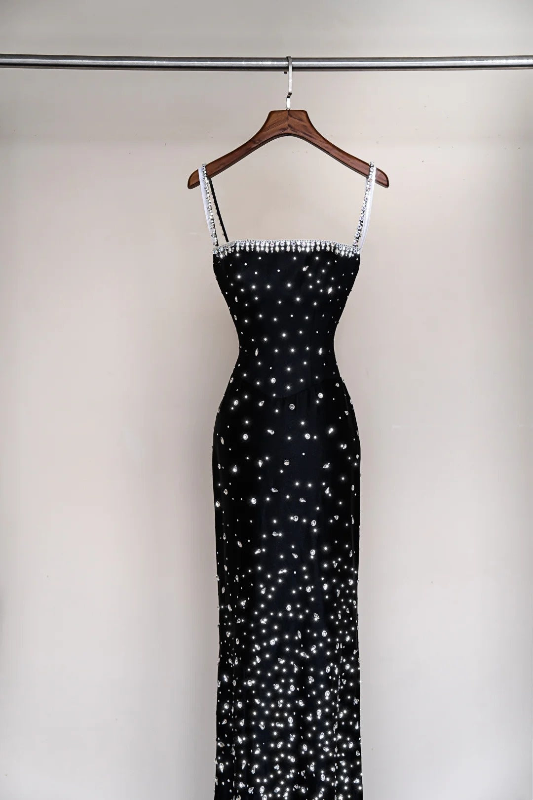 Shiny Prom Dress Spaghetti Straps Mermaid Gala Dress Evening Dress 18th Birthday Gown      D5358
