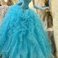 Stunning Prom Dress Sweetheart Ruffle Tulle Gala Dress Evening Dress 18th Birthday Gown      D5360