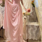 Elegant Prom Dress Pink Chiffon One Shoulder Pleated Gala Dress Evening Dress 18th Birthday Gown      D5361