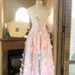 Charming Prom Dress Spaghetti Straps Pleated Tulle Floral Gala Dress Evening Dress 18th Birthday Gown      D5366