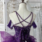 Gorgeous Prom Dress Dark Purple Sweetheart Pleated Gala Dress Evening Dress 18th Birthday Gown      D5367