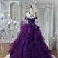 Gorgeous Prom Dress Dark Purple Sweetheart Pleated Gala Dress Evening Dress 18th Birthday Gown      D5367
