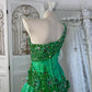 Charming Prom Dress One Shoulder Pleated Gala Dress Evening Dress 18th Birthday Gown      D5368