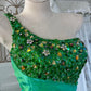 Charming Prom Dress One Shoulder Pleated Gala Dress Evening Dress 18th Birthday Gown      D5368