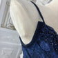 Beauty Prom Dress Dark Blue Spaghetti Straps Pleated Gala Dress Evening Dress 18th Birthday Gown      D5371
