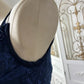 Beauty Prom Dress Dark Blue Spaghetti Straps Pleated Gala Dress Evening Dress 18th Birthday Gown      D5371