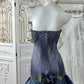 Sexy Prom Dress Strapless Pleated Tulle Mermaid Gala Dress Evening Dress 18th Birthday Gown      D5374
