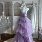 Beauty Prom Dress Strapless Pleated Tulle Evening Dress Sweet 16th Dress Birthday Dress       D5377