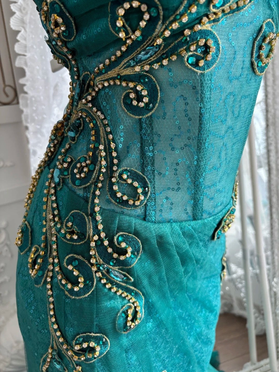 Retro Prom Dress One Shoulder Mermaid Gala Dress Evening Dress 18th Birthday Gown      D5379