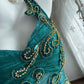 Retro Prom Dress One Shoulder Mermaid Gala Dress Evening Dress 18th Birthday Gown      D5379