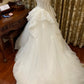 Wunderschönes Hochzeitskleid Weißes herzförmiges, plissiertes Tüll-Brautkleid D5389