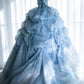 Bezauberndes Ballkleid Trägerloses Blumenplissiertes Abendkleid Sweet 16 Kleid Geburtstag Ballkleid D5392