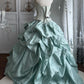 Elegantes Ballkleid, trägerlos, plissiertes Abendkleid, Quinceañera-Kleid, Geburtstagsprominentenkleid D5401