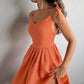 Charming Homecoming Dress V Neck Bowknot Pleated Back to School Outfits Party Dress  D7474