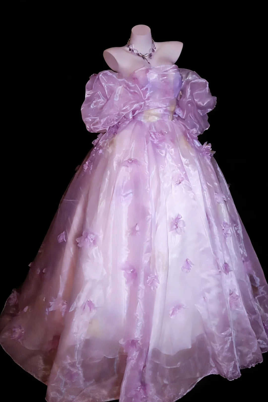 Chic Ball Gown Strapless Tulle Evening Dress Quniceanera Dress Birthday Prom Gown       D5407