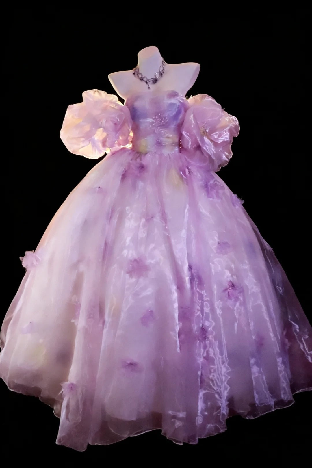 Chic Ball Gown Strapless Tulle Evening Dress Quniceanera Dress Birthday Prom Gown       D5407
