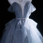 Stunning Ball Gown Off Shoulder Pleated Tulle Evening Dress Sweet 16th Dress Birthday Prom Gown       D5414