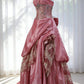 Elegant Prom Dress Strapless Pleated Gala Dress Evening Dress Formal Gown      D5419