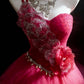 Stunning Ball Gown One Shoulder Pleated Tulle Evening Dress Quinceanera Dress Birthday Prom Gown       D5422