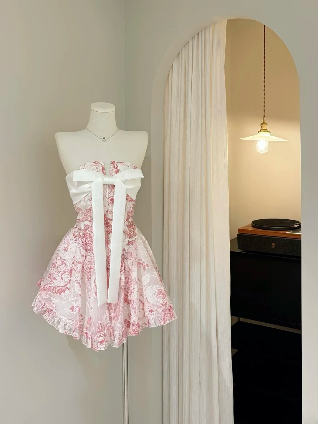 Newest Homecoming Dress A Line Strapless Print Short Prom Dress Back to School Outfits Cocktail Dress  D5426