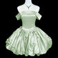 Sweet Homecoming Dress Pink Off Shoulder Pleated Short Prom Dress Back to School Outfits Party Dress  D5442