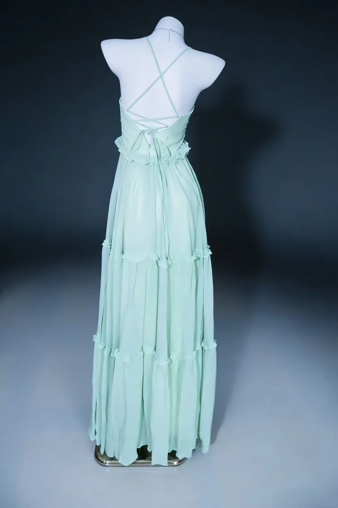 Fashion Ballkleid V-Ausschnitt Rückenloses Galakleid Abendkleid Festliches Kleid D5462