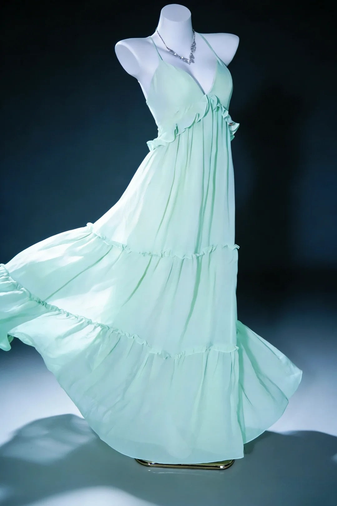 Fashion Ballkleid V-Ausschnitt Rückenloses Galakleid Abendkleid Festliches Kleid D5462