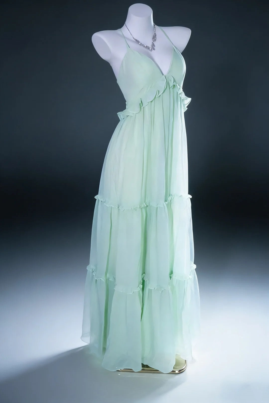 Fashion Ballkleid V-Ausschnitt Rückenloses Galakleid Abendkleid Festliches Kleid D5462