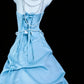 Atemberaubendes Ballkleid A-Linie Hellblau Trägerlos Plissiertes Galakleid Abendkleid Festliches Kleid D5463