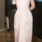 Elegant Prom Dress A Line Crew Neck Pleated Gala Dress Evening Dress       D5488