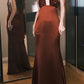 Wunderschönes Ballkleid Weinrot Satin Neckholder Galakleid Abendkleid D5491