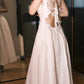 Elegant Prom Dress White A Line Straps Gala Dress Evening Dress   D5497