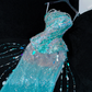 Gorgeous Sparkling Blue Sequin Beaded Mermaid Elegant Chiffon Evening Dress Prom Dresses D1629