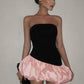 Beautiful Homecoming Dress Strapless Pleated Back to School Outfits Party Dress D7158