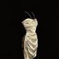 Elegant Homecoming Dress Halter Pleated Back to School Outfits Party Dress  D6543
