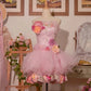 Stunning Homecoming Dress Strapless Flower Tulle Dress Back to School Outfits Party Dress  D6403