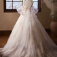 A-Line Tulle Floral Prom Dress, Off the Shoulder Formal Party Dress MD7199