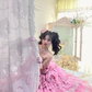 Pink Strapless A-Line Ruffles Layered Quinceanera Dress Lovely Birthday Ball Gown, D837