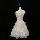 Chic Homecoming Dress One Shoulder Tulle Cascade Prom Dress Back to School Outfits Party Dress  D6138