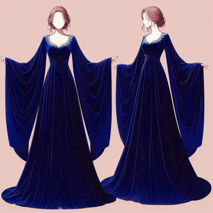 Elegant Burgundy Long Sleeves A-Line Velvet Long Formal Evening Dress, D934