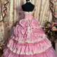 Pink Strapless A-Line Ruffles Layered Quinceanera Dress Lovely Birthday Ball Gown, D837