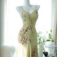 Stunning Homecoming Dress Spaghetti Strap Applique Backless Dress Back to School Outfits Party Dress  D6423