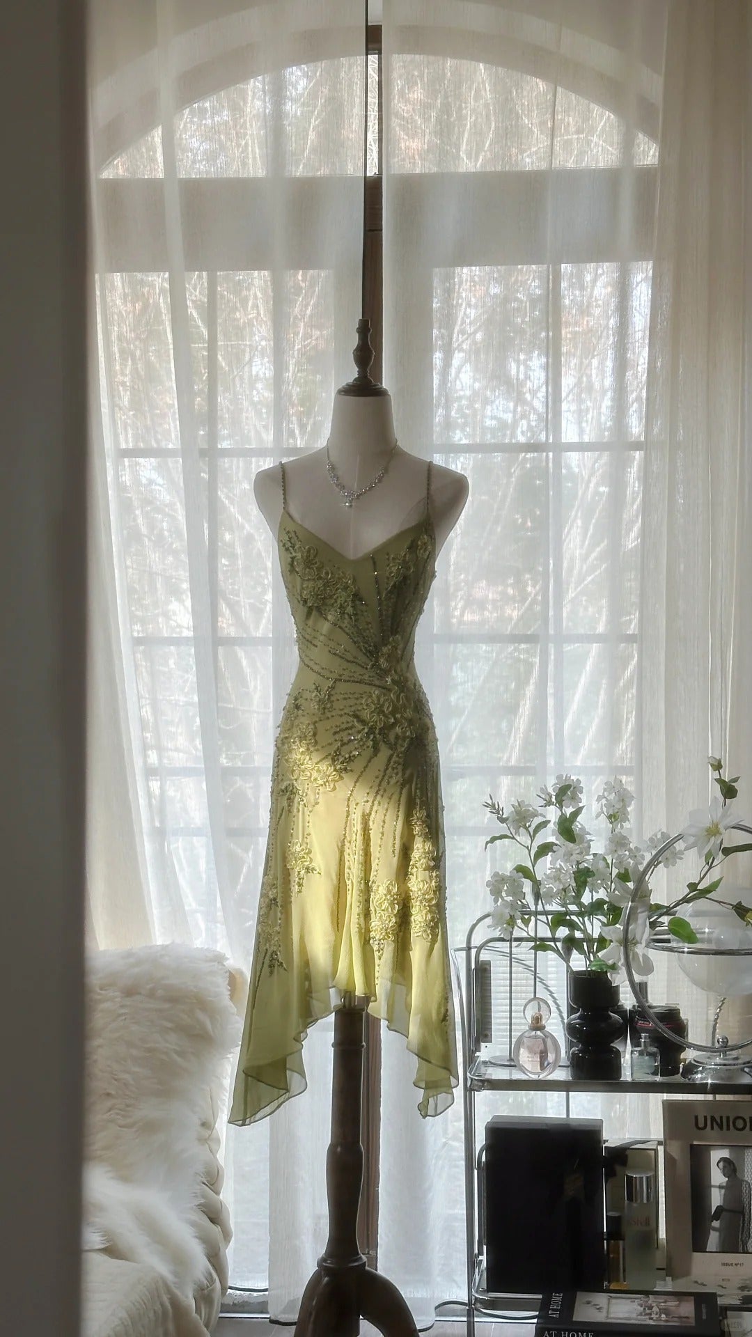 Pretty Homecoming Dress V Neck Beaded Backless Dress Back to School Outfits Party Dress  D6426