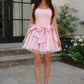 Fashionable Homecoming Dress Strapless Bowknot Tulle A-Line Back to School Outfits Party Dress D7832