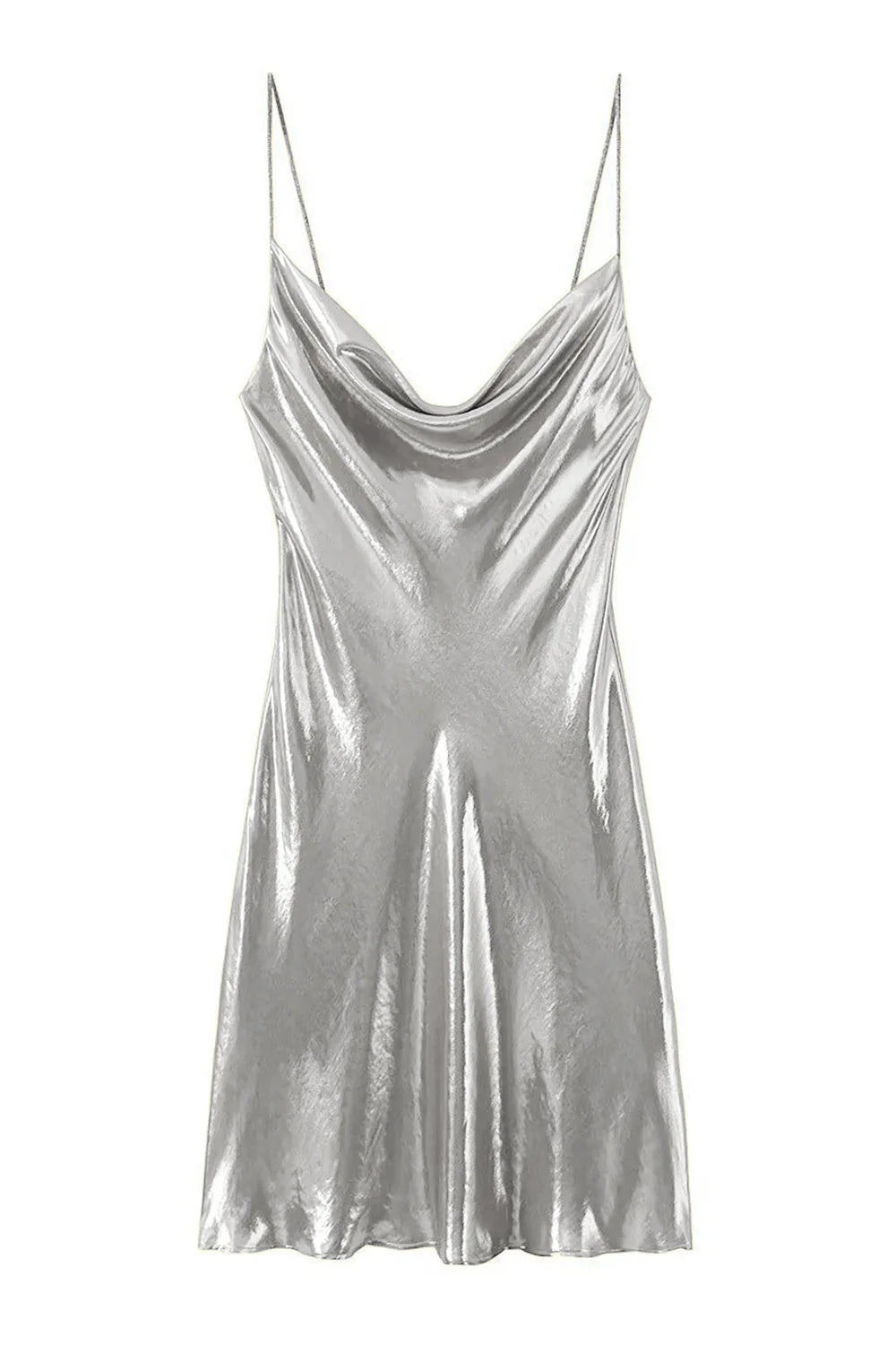 Charming Homecoming Dress Shiny Spaghetti Strap Back to School Outfits Party Dress  D7470