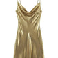 Charming Homecoming Dress Shiny Spaghetti Strap Back to School Outfits Party Dress  D7470