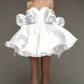 Beautiful Homecoming Dress Sweetheart Bowknot Pleated Back to School Outfits Party Dress D7170